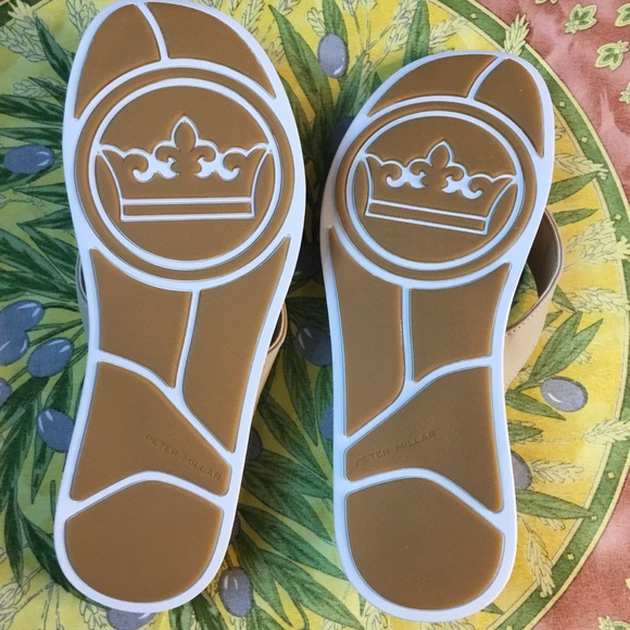 Mens Hyperlight Slide Nubuck Flip Flop MA22F11, Peter Millar, Stone, Size 9,New - Picture 3 of 9